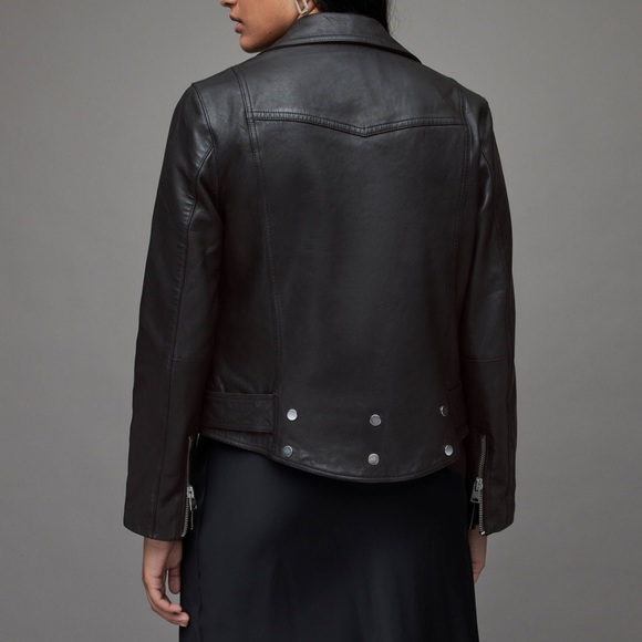 COPY - All Saints Gidley Leather Jacket - Picture 3 of 9